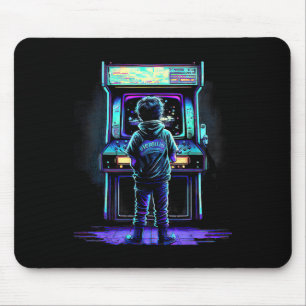 80er Video Game Vintag Retro Arcade 3 Mousepad