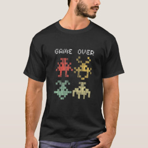 80er Video Game Vintag Retro Arcade Game Over T-Shirt