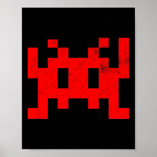 80er Video Game Vintag Retro Arcade Poster