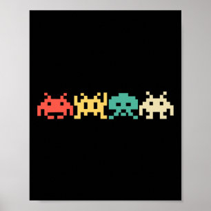 80er Videospiel Vintage Retro Arcade 2  Poster