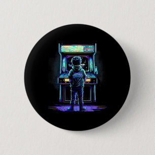 80er Videospiel Vintage Retro Arcade 3 Button