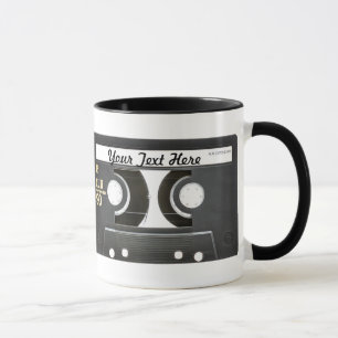 80er Vintage Mischungs-Band-b-Seite Tasse