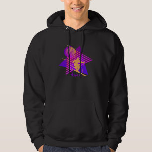 80er Vintage Retro Aspen Colorado Ski Purpur und P Hoodie