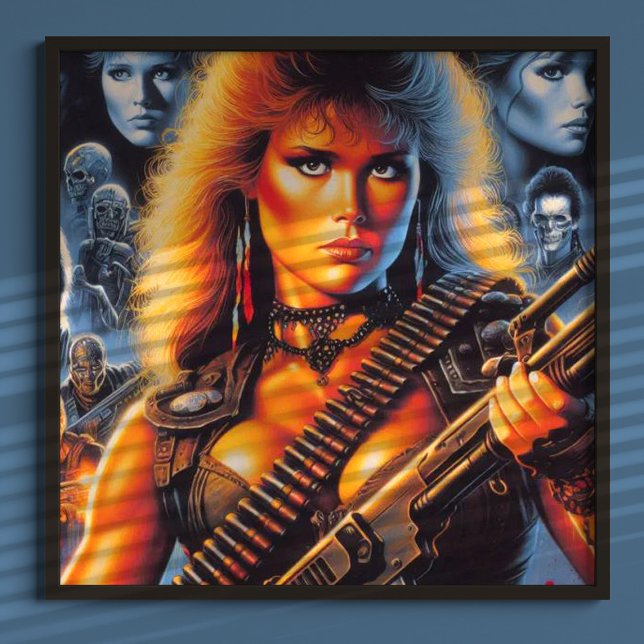 80er Warrior Woman Poster (Von Creator hochgeladen)
