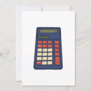 80's 90's Calculator Math School Nostalgia Einladung