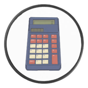 80's 90's Calculator Math School Nostalgia Eishockey Puck