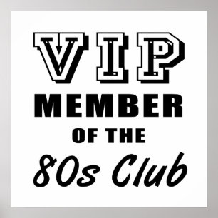 80's Club Geburtstag Poster