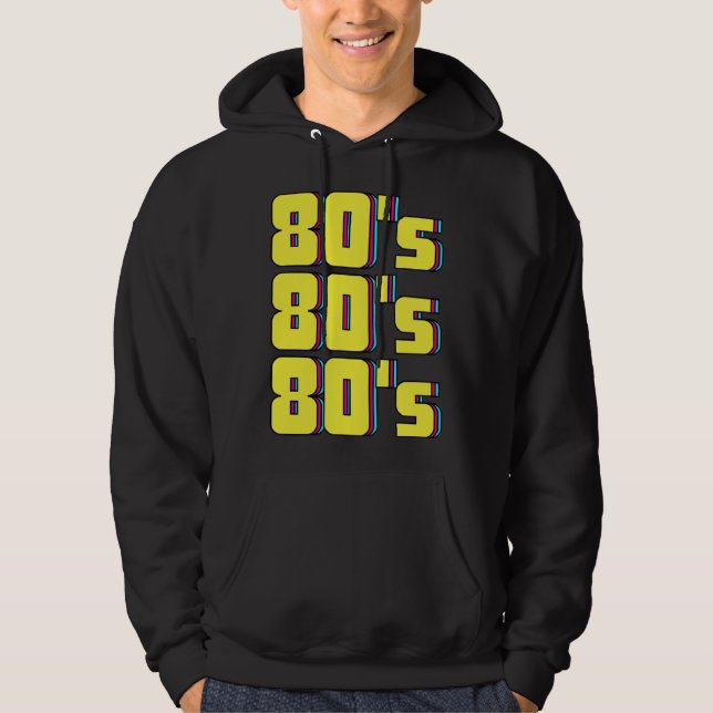 80s Costume Theme Party 80s Retro Hoodie (Vorderseite)