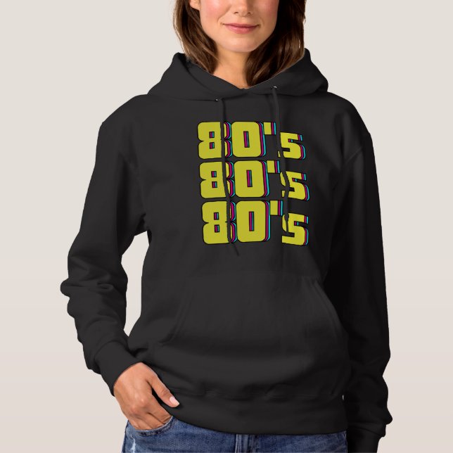 80s Costume Theme Party 80s Retro Hoodie (Vorderseite)