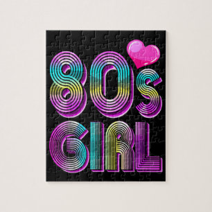 80's Girl Birthday Party Costume Retro Vintage Puzzle