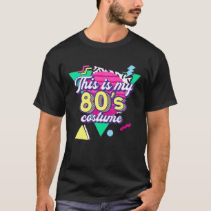 80's Kostüm für Frauen 80S 90S Party Kostüm T-Shirt