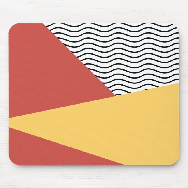 80s Pop Art Pattern Mousepad (Vorne)