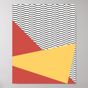 80s Pop Art Pattern Poster