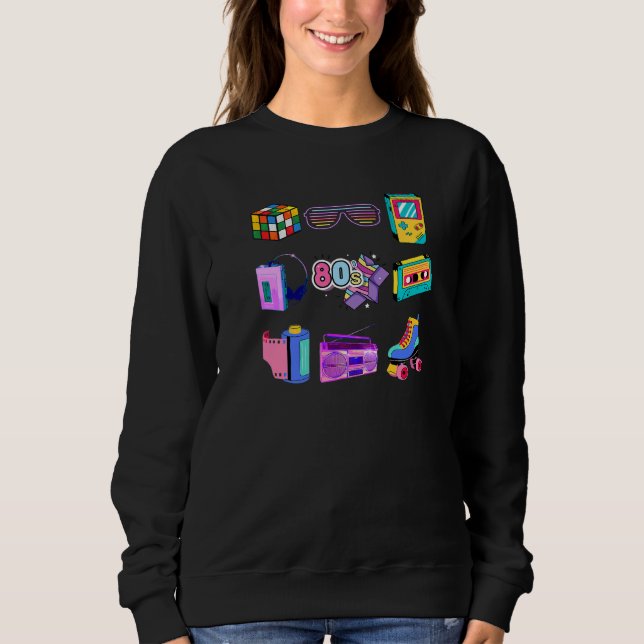 80's Retro Fashion Throwback Culture Disco Music P Sweatshirt (Vorderseite)