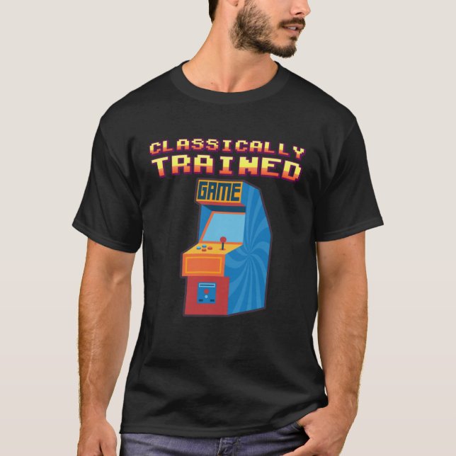 80S Video Games Arcade retro Classically Trained g T-Shirt (Vorderseite)