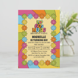 80th Birthday Party for 60s Music Lovers Einladung