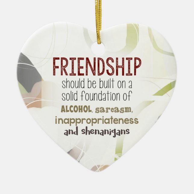 810.friendship-shenanigans keramikornament (Vorne)