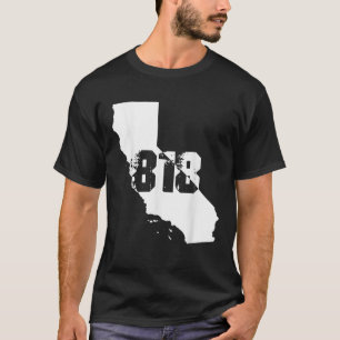 818 Strong Los Angeles California Area Code Number T-Shirt