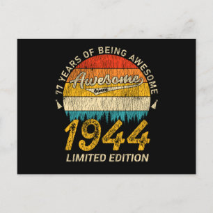 81. Geburtstag 1944 Tolles Geschenk zum 81. Geburt Postkarte
