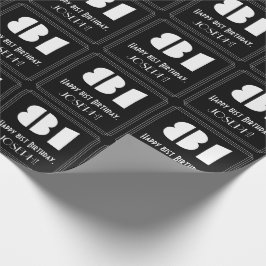 81. Geburtstag: Art Deco Inspiriert Look "81" & Na Geschenkpapier