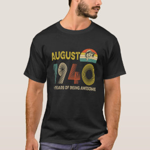 81. Geburtstag Geschenk August 1940 81 Jahre als e T-Shirt