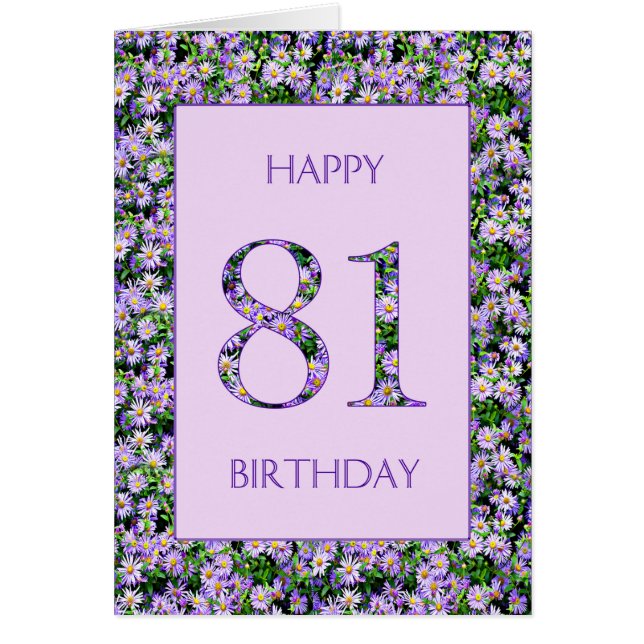 81. Geburtstag Lila Tageszeitung (Vorne)