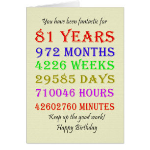 81. Geburtstagsfeiertage