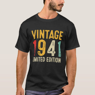 81. Geburtstagsgeschenk 81 Jahre alt Vintag 1941 T-Shirt