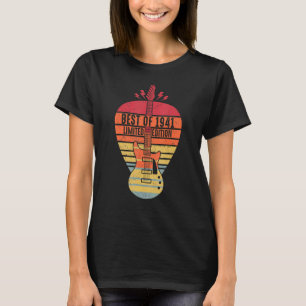 81 Jahre alt Geburtstag Best of 1941 Gitarre T-Shirt