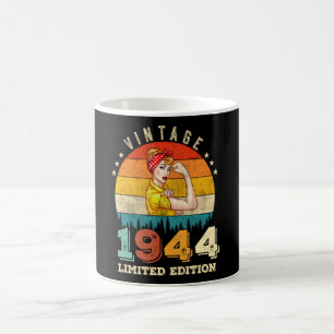 81-jähriger Tag 1944 Vintag 81. Geburtstagsfrauen Kaffeetasse