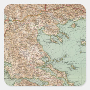 8283 Griechenland Quadratischer Aufkleber
