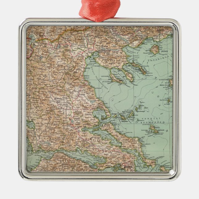 8283 Griechenland Silbernes Ornament (Vorne)
