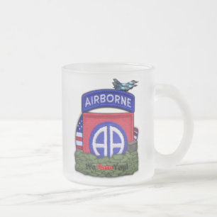 82. ABN im Flugzeug Division Patch frostige Tasse
