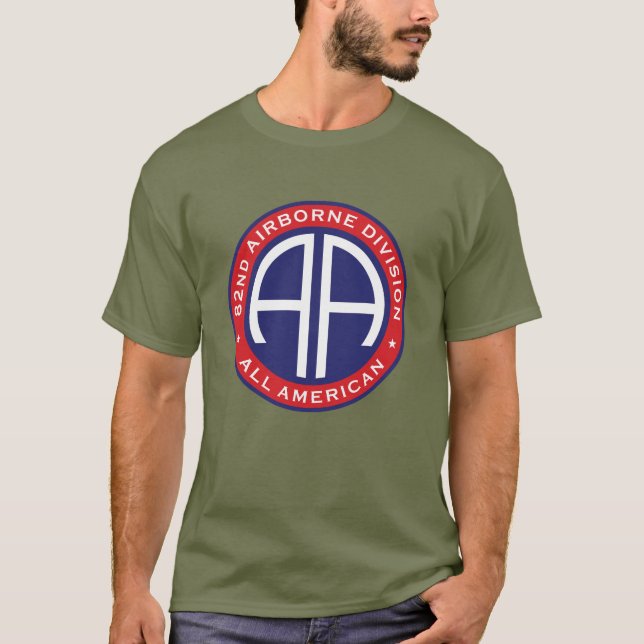 82. Airborne Division All American Casual Patch T-Shirt (Vorderseite)