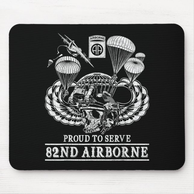 82. Airborne Division Fallschirmspringer Fort Brag Mousepad (Vorne)
