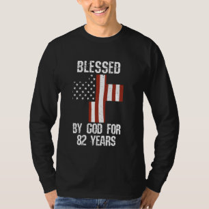 82. Geburtstag Mann Frau gesegnet von Gott für 82  T-Shirt