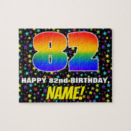 82. Geburtstag — Spaß, farbenfrohe Sternenweltenmu Puzzle