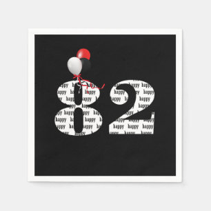 82. Geburtstagsballons Serviette