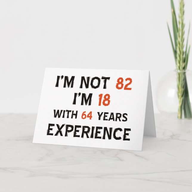 82. Geburtstagsdesigns Karte (Vorderseite)