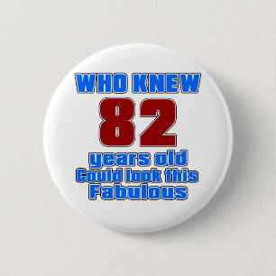 82 Geburtstagsentwürfe Button