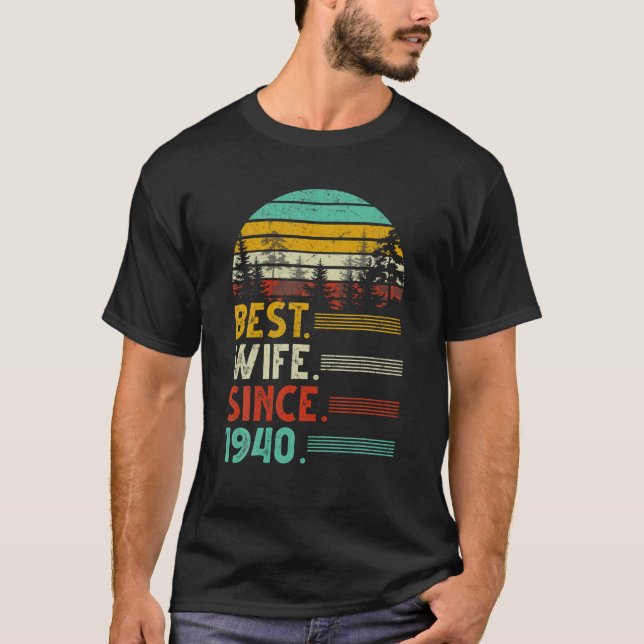 82. Hochzeit Jubiläum Die sonnige beste Ehefrau se T-Shirt (Vorderseite)