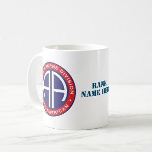 82. Im Flugzeug Division All American Lässig Patc Kaffeetasse