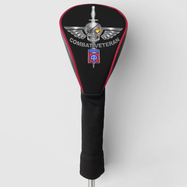 82. Im Flugzeug Division "Combat Veteran" Golf Headcover (Vorderseite)