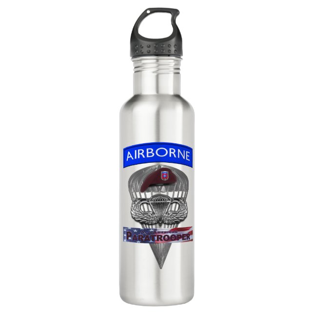 82. Im Flugzeug Division Edelstahlflasche (Vorderseite)