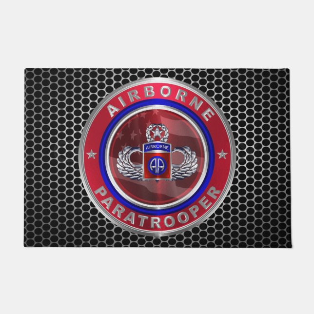 82. Im Flugzeug Division Jump Master Fußmatte (Vorderseite)