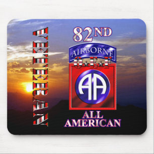 82. Im Flugzeug Division OEF Veteran Mousepad
