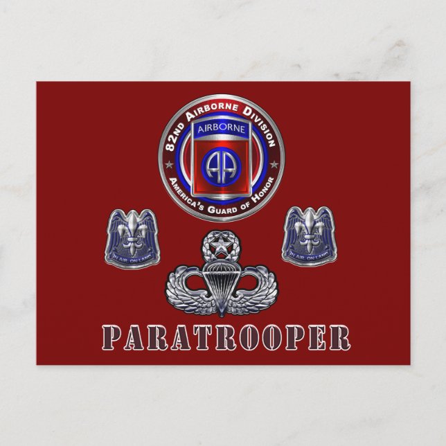 82. Im Flugzeug Division Postkarte (Vorderseite)