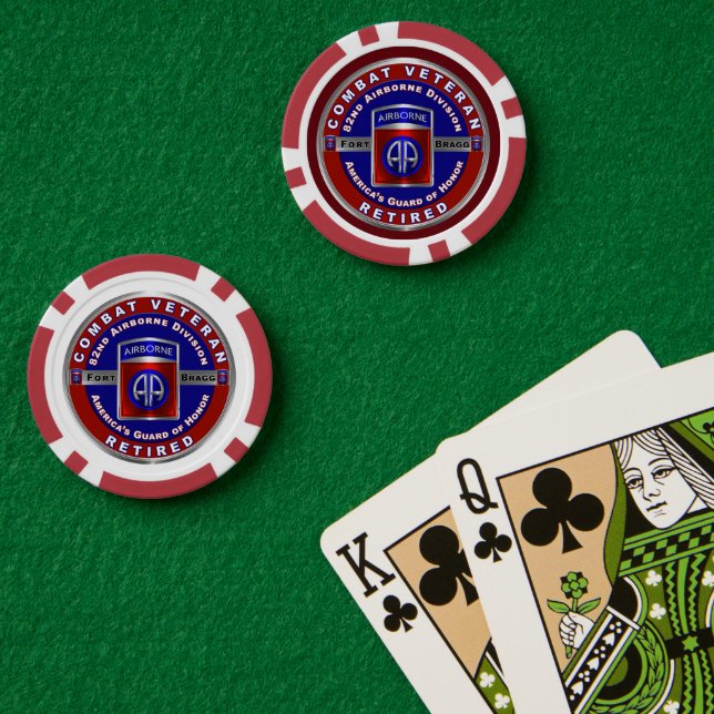 82. Im Flugzeug Division Remüde Pokerchips (Pokertisch (doppelt))