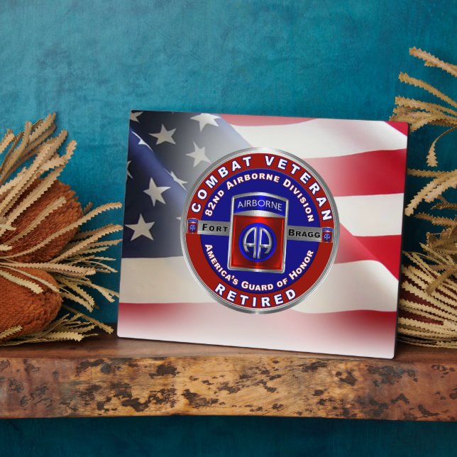 82. Im Flugzeug Division Remüde Veteran Fotoplatte (Seite)