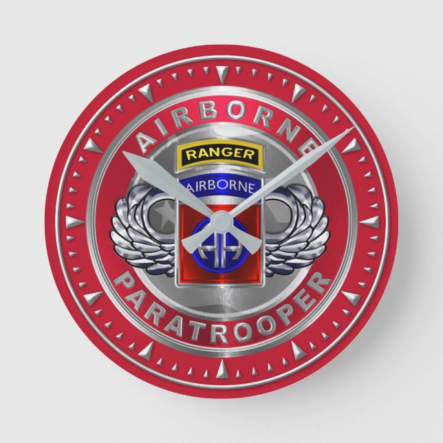 82. Im Flugzeug Division Runde Wanduhr (Vorderseite)